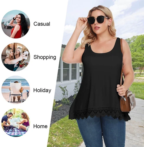 Integrierter BH Damen Trägershirt Tank Tops lässig lockere Passform Bluse Top Umstandsmode Tank Top - Bild 7 von 54