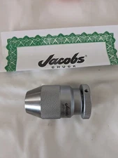 Jacobs Drill Chuck: 1/64 to 1/4" Capacity, Tapered Mount, JT1 31121