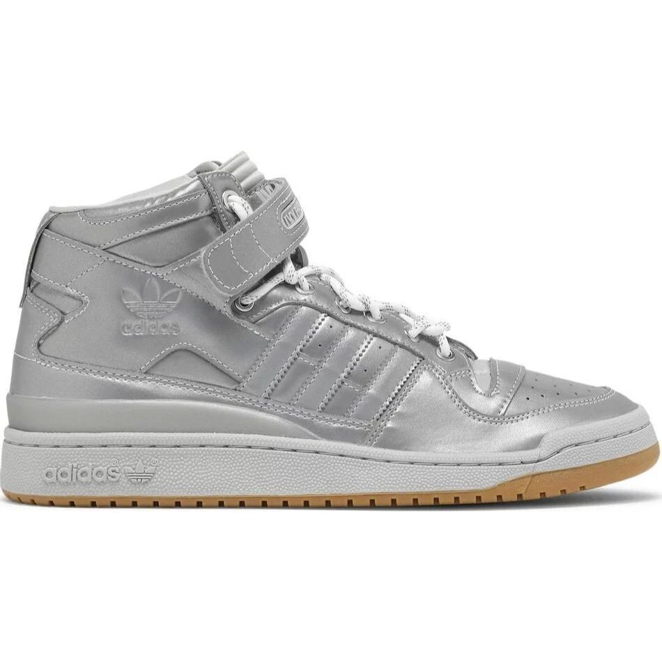 ADIDAS IVY PARK REFLECTIVE HIGH TOPS//MENS SIZE 6//WOMENS SIZE 7 Ivy Park Adidas Silver Reflective High Top Trainers Size 7 US main image 2