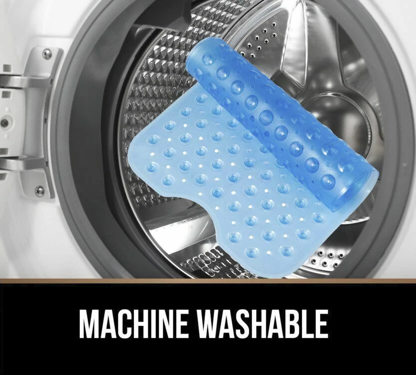 Alfombra de baño/bañera/ducha extra larga 40"X16" antideslizante antibacteriana lavable a máquina Foto 4 de 4