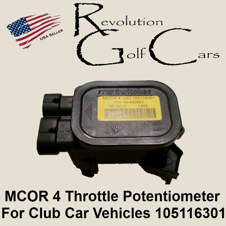 Golf Car MCOR 4 Throttle Potentiometer for Club Car Precedent/DS OEM  105116301