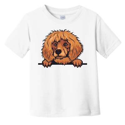 Poodle Dog Breed Popping Up Cute Infant Toddler T-Shirt v3