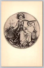 National Gallery Art Washington DC Woman Unicorn Postcard