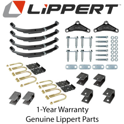 Lippert 3.5K Tandem Susp Kit 2.375'' Tube 1,750lb 26'' Leaf, Standard Equalizer