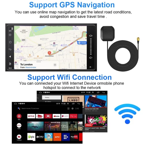 For Toyota 4Runner Camry Apple CarPlay Car Stereo Radio GPS WiFi AHD Android 13 - Picture 14 of 18