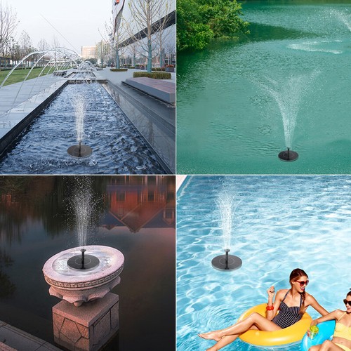 Solar 6 LED Fountain Powered Bird Bath Floating Water Pump Outdoor Pond Garden - 第 35/36 張圖片