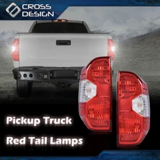  Red Clear Tail Light Brake Lamps Left Right Fit For 2014-2021 Toyota Tundra