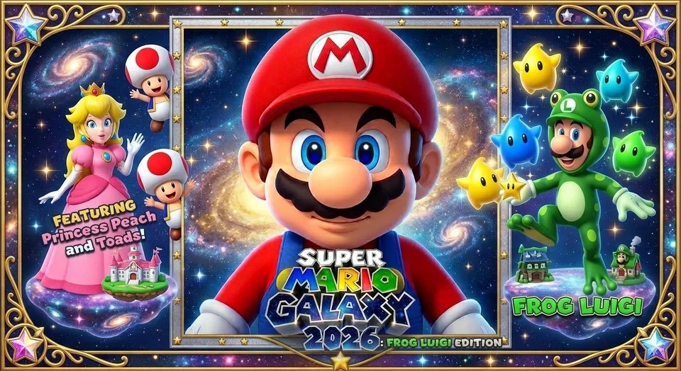 McDonalds UK Happy Meal Toy 2026 Super Mario Galaxy Movie Plastic