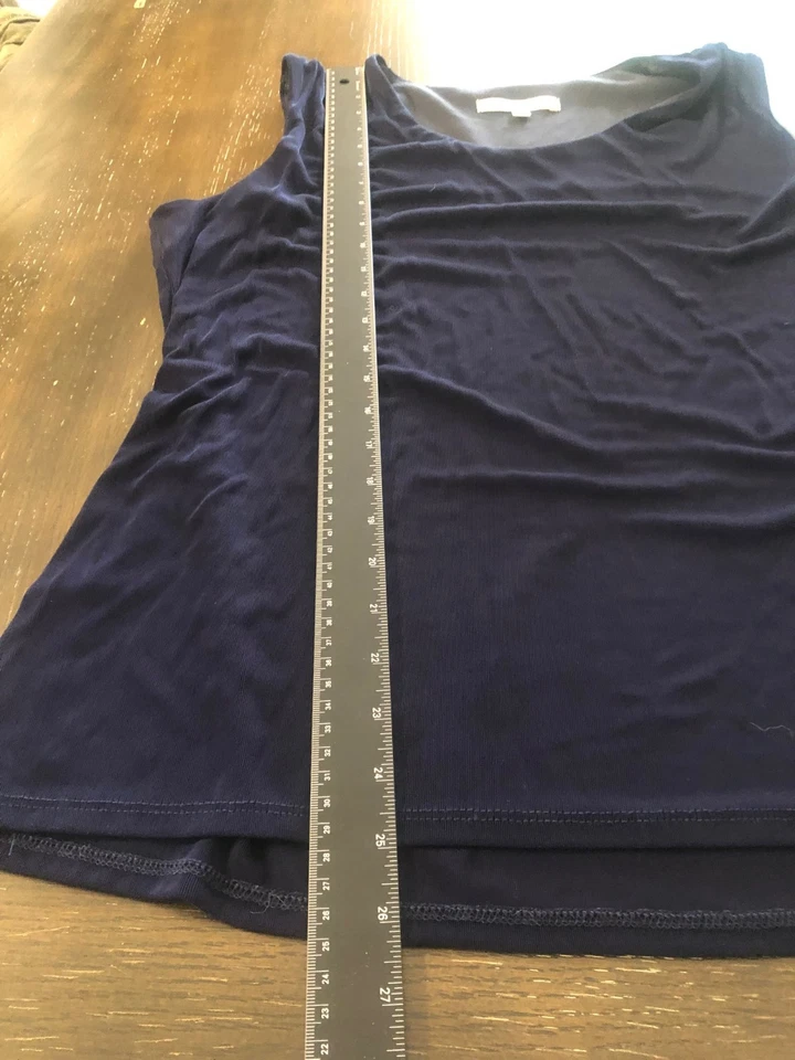 Travel Smith Talla L Azul Marino Camiseta Sin Mangas Clásica Cápsula Armario Foto 4 de 4