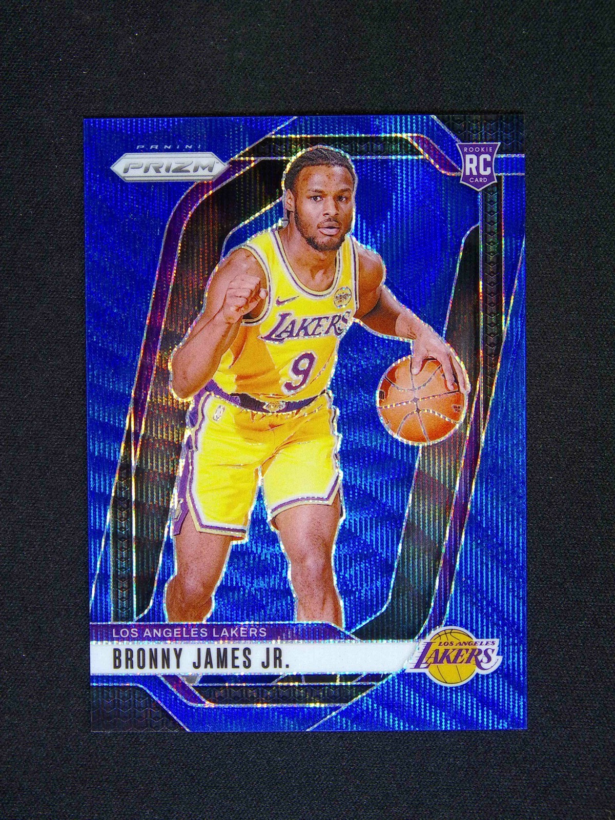 2024-25 Panini Prizm Bronny James Jr. #243 RC Rookie Blue Wave /125