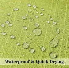 Kevin Textile Pack of 2 Decorative Outdoor Waterproof Pillow Covers 16x16  Green