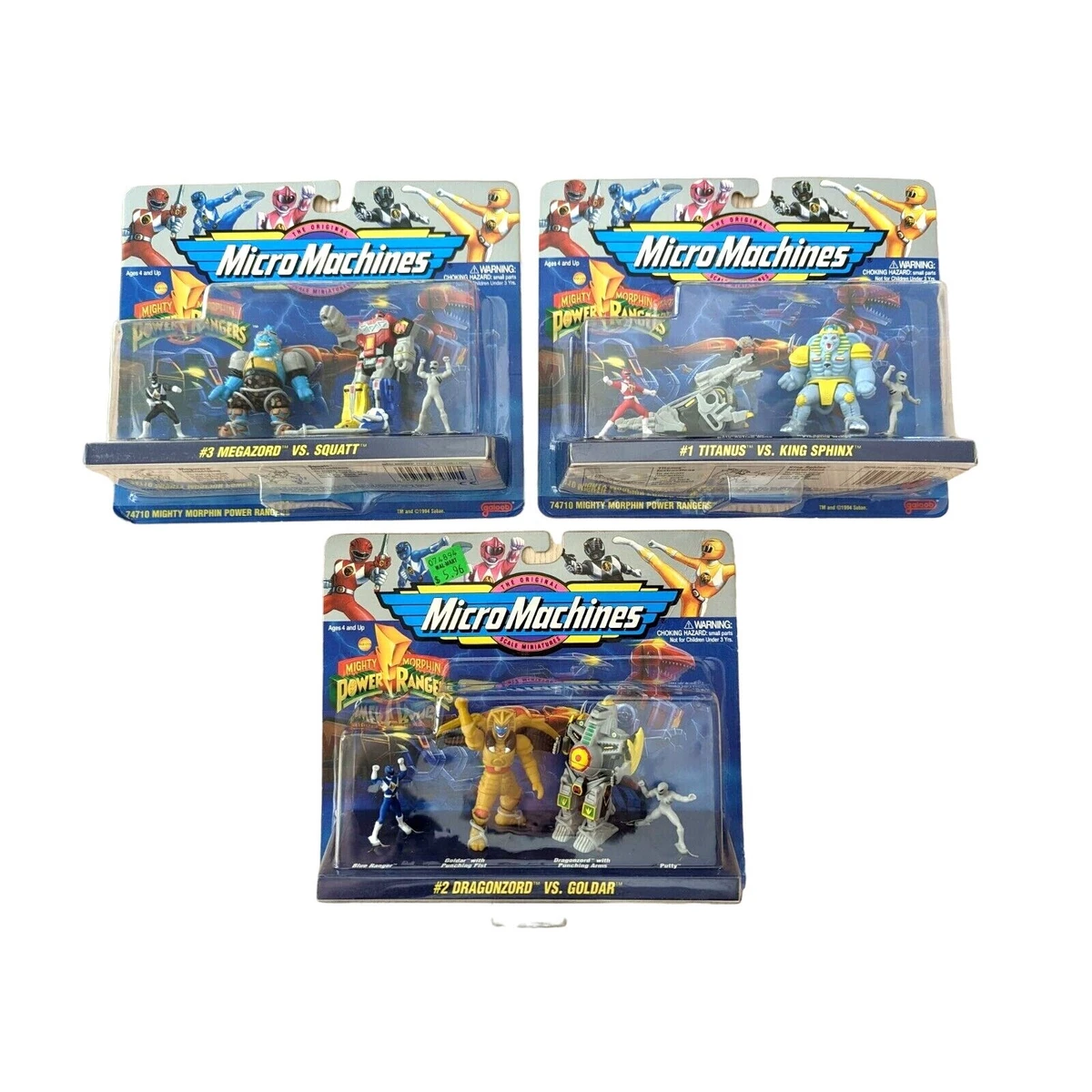 Micro Machines Power Rangers - Titanus VS King Sphinx - Galoob 1994 - Neuf