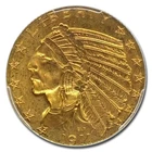 1911 S $5 GOLD INDIAN HALF EAGLE PCGS MS62  $2750 VALUE! TOUGH DATE!