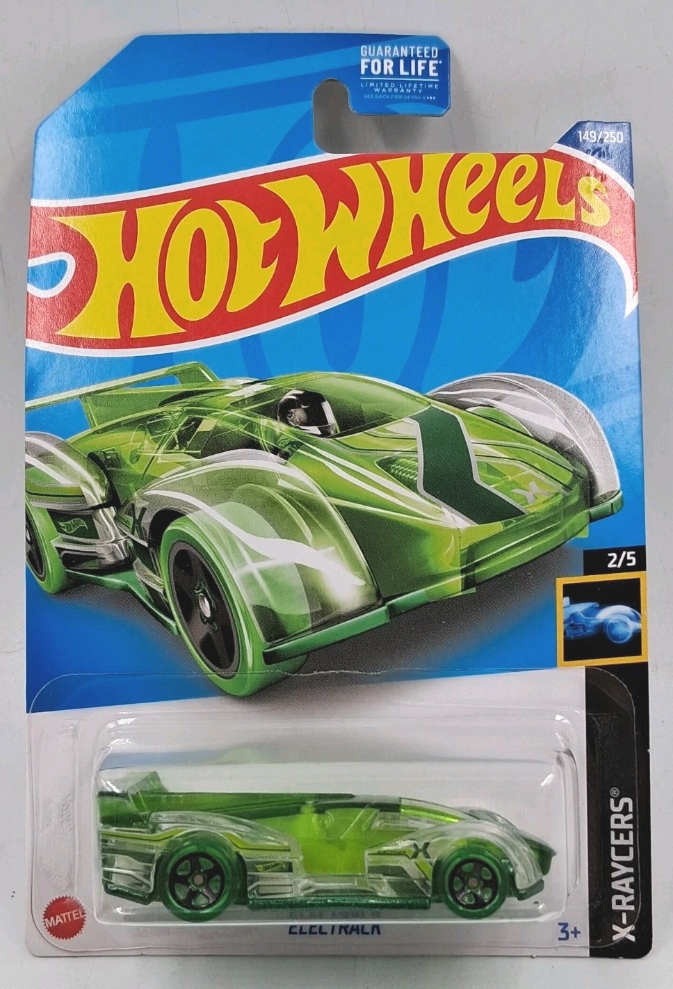 2022 Hot Wheels Electrack 2/5 X-Raycers 149/250 Translucent Green 1:64 Diecast