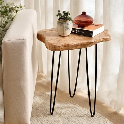 Live Ed  End Table, Unique Desk Side Table,19'' L x 16'' W