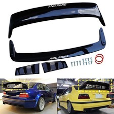 Schwarz Glanz Heckspoiler Kofferraum Lippe für BMW 3er E36 Limousine/Coupe M3