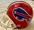 Andre Reed Signed Buffalo Bills Throwback Mini Football Helmet No COA