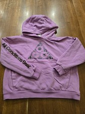 Nike ACG Icon Youth Purple Oversized Hoodie Fleece Sweatshirt Size Large