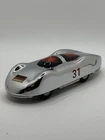 Schylling Vintage Metal Wind-Up Race Car #31 German Flag Silver Toy