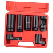 7PCS Sensor Socket Set,Heavy Duty Oil Pressure Sensor Socket 22mm 27mm