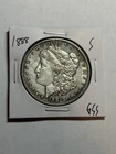 1888-S MORGAN SILVER DOLLAR AU DETAILS TOUGH DATE SAN FRANCISCO MINT