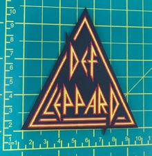 Image of Def Leppard Logo Cut Out Offically Licensed Printed Sew On Official Patch