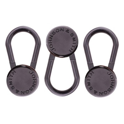 Flex Button Pant Waist Extender 3-Pack - Adds 1-2 inches Pack of 3, Black