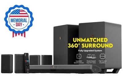 Nakamichi Shockwafe Ultra 9.2.4Ch 1300W Soundbar w Dolby Atmos, eARC + SSE Max