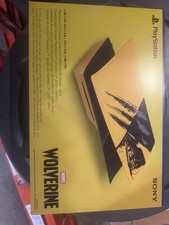 Marvel  s Wolverine Battle Yellow Limitd Edition PS5 Slim Console Cover In Hand