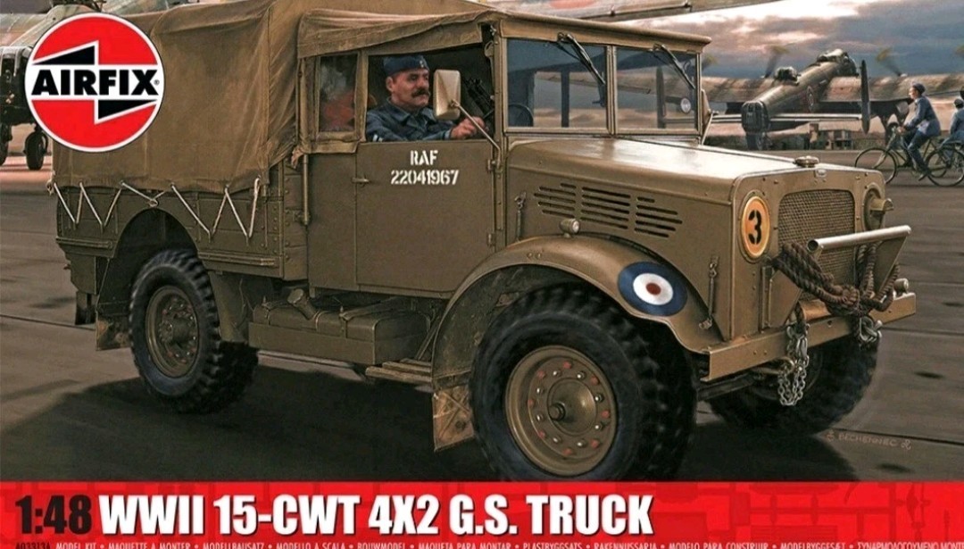 Airfix A03313A 1:48 WWII RAF 15-CWT 4X2 General Service Truck (Bedford MWD) - Image 5