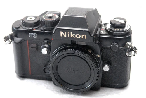 Nikon F3 Eye Level SLR Film Camera Body Black tested