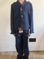 USSR Vintage Boy School Uniform Suit Navy Blue 1991 New Old Stock NWT Deadstock