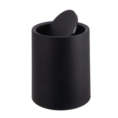 Poubelle cosmétique salle de bain WC avec couvercle basculant 6 l - Photo 1/4