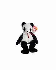 Ty Beanie Babies Fortune The Panda Bear 8" Plush Stuffed Animal 1998 Read Below