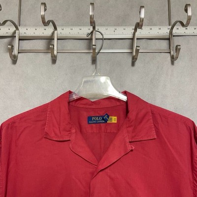 Polo Ralph Lauren Shirt Men XLT Button Up Camp Loop Collar Lightweight Casual
