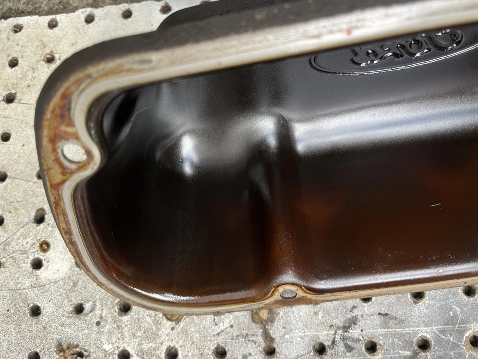 87-96 FORD 302 351W 5.0 5.8 TALL TRUCK F150 VALVE COVER PAIR OEM STAMPED STEEL - Image 4 of 4