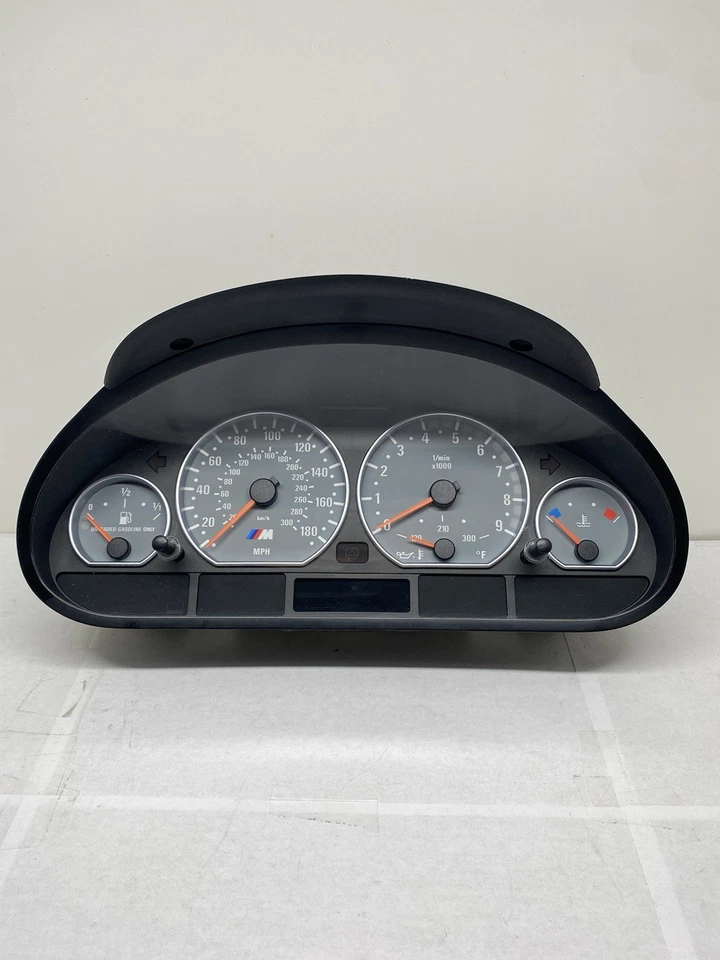 Cuadro de instrumentos velocímetro manual BMW M3 E46 2001-2006 1566 FABRICANTE DE EQUIPOS ORIGINALES Foto 2 de 4