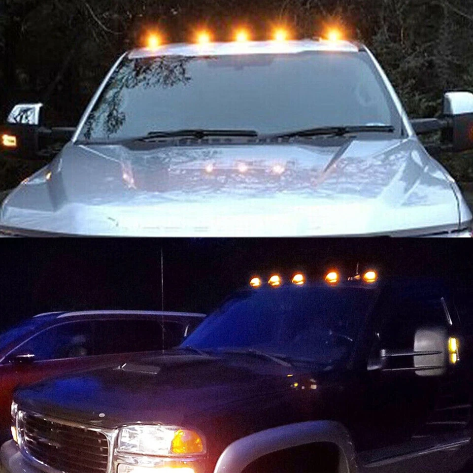 5 PCS Roof Top Cab Running Lights For Ford F250 F350 F450 F550 F650 F750 - Image 3 of 4