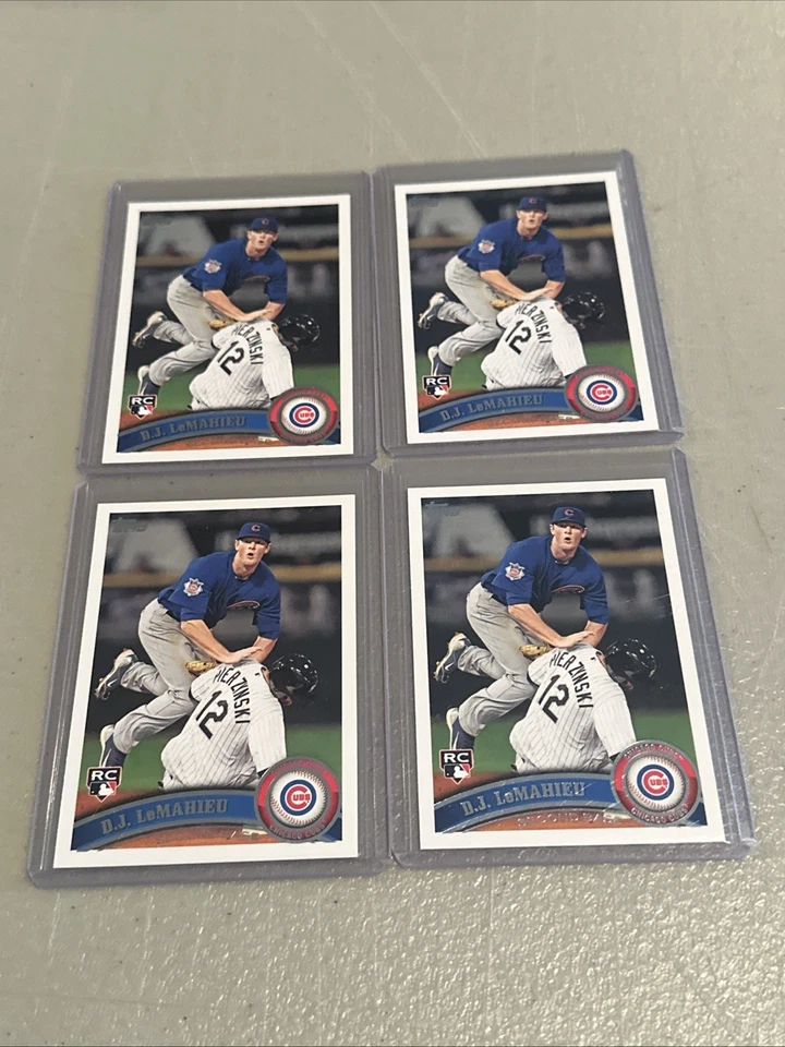 2011 Topps Update Series - D.J. LeMahieu #US205 (RC) Lot Of 4. - Image 2 of 4