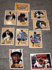 1991 Upper Deck Baseball Heroes Hank Aaron Set Of 10 Cards 