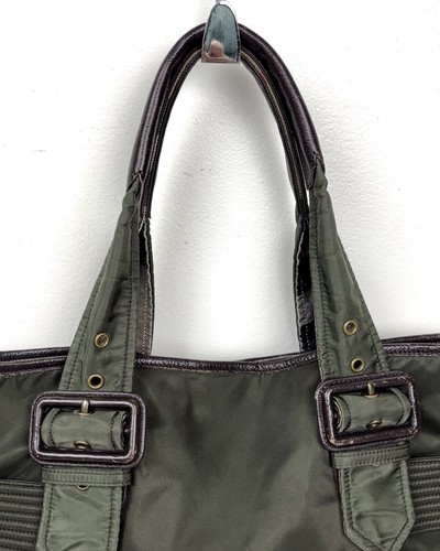 BURBERRY Handtasche Nylon Leder Henkel Nova Check Karofutter Schnalle Nieten - Bild 4 von 21