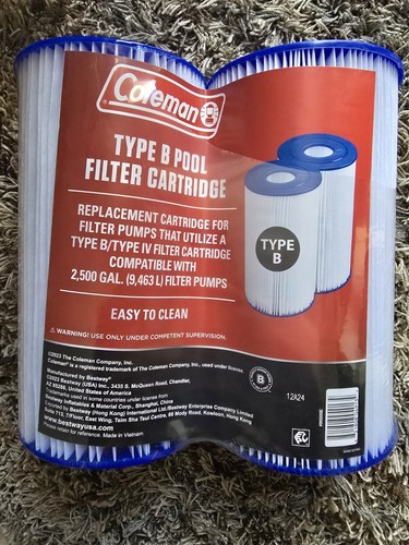 Coleman Type B Pool Filter Cartridges 2-Pack - Picture 1 of 2