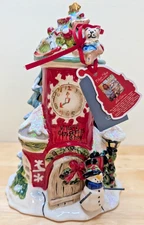 NEW Blue Sky Clayworks VILLAGE CHRISTMAS SHOP Candle Tea Light House NWT