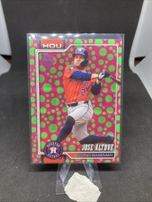 Jose Altuve Jr. 2026 Topps Series 1 Holiday Polka Dots Green/Pink Insert #278