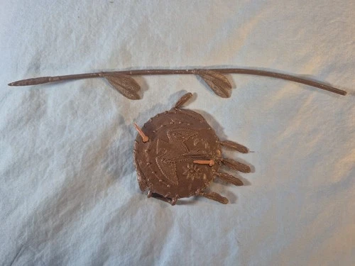 MARX Best Of The West Johnny West Shield Spear Chief Cherokee Native Indian