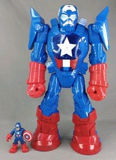 Playskool Marvel Adventures Mech Armor CAPTAIN AMERICA action figure imaginext