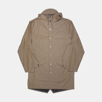 Rains Long Jacket / Size L / Long / Mens / Brown / Polyester