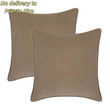 18"x18"Velvet Pillow Covers Set of 2,Soft,Hidden YKK Zipper for Sofa Bed Decor