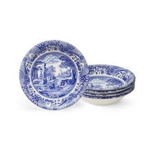 Spode Blue Italian Ascot Cereal Bowls-Set of 4