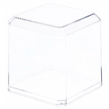 Pioneer Plastics 033C Clear Plastic Baseball Display Cases, 3" W x 3" D x 3" H
